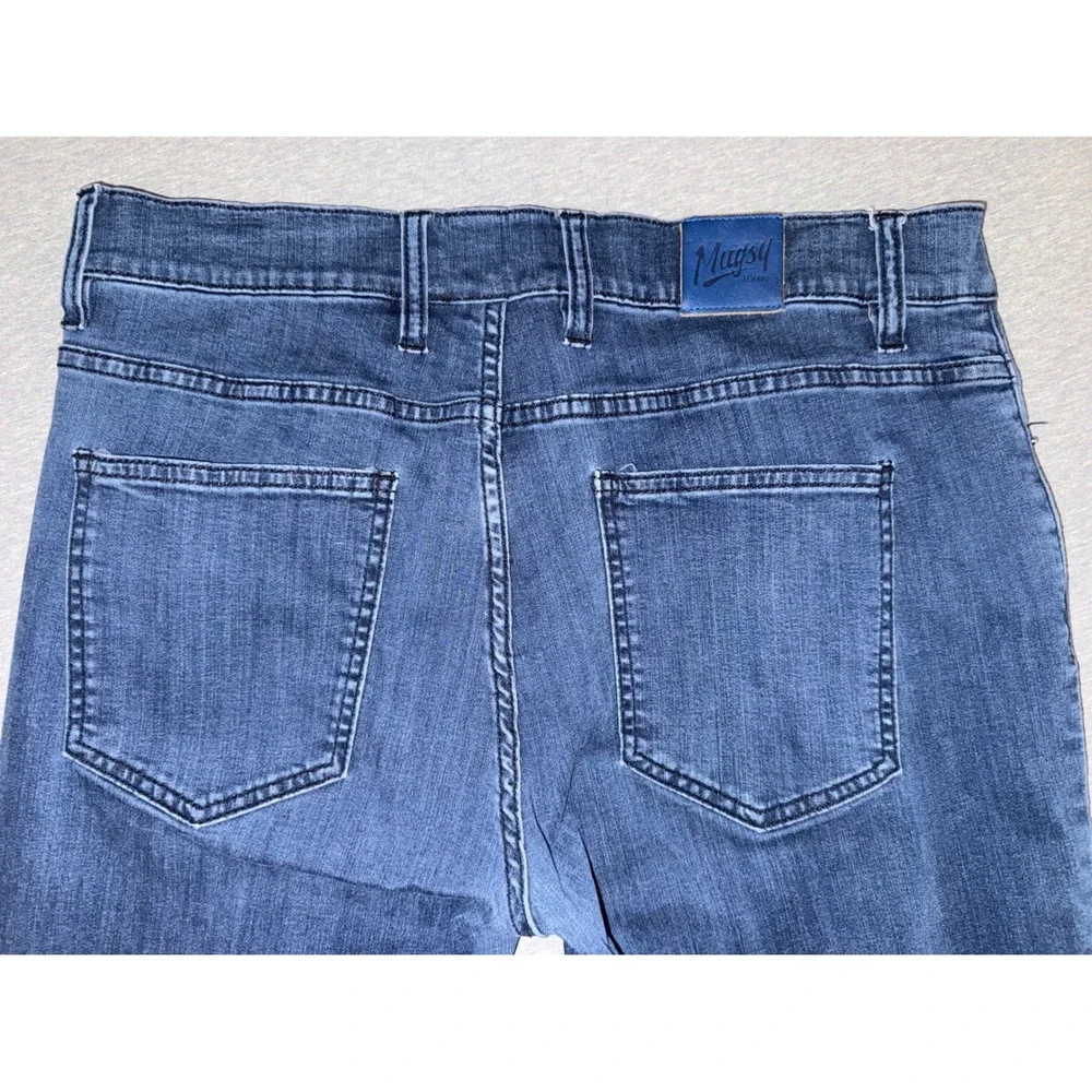 Mugsy Mens Studio Blues Slim Stretchy Jeans Size 35x30 Buttery Soft Streetwear